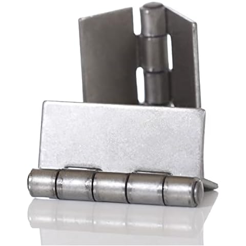 Bobco Metals 3" Heavy Duty Weldable Hinges - Steel Butt Hinge Design for Heavy Gates & Doors - Long Lasting - Corrosion & Rust Resistant - 2 Pairs Cover