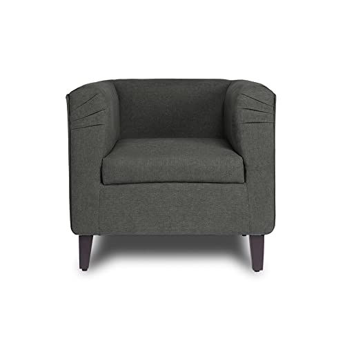 Image of Wakefit Sofa Set | 3 Year Warranty | Sofa 5 Seater, 5 Seater Sofa for Living Room, Wooden Sofa Set, Sofa Set 3+1+1 Seater - Miami(Tahoe : Ash Grey)
