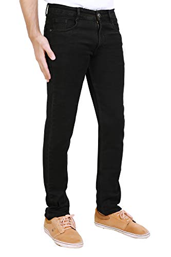 Image of Stretchable Denim Comfort Fit High Rise Basic 5 Pocket Jeans Pant for Men