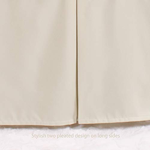 Casaja Green Baby Crib Skirt For Boy And Girl, Durable Woven Platform And Stylish Box Pleated Design, 14" Soft Breathable Crib Dust Ruffle Drop, Fits Standard Size Crib Bed And Easy Install, Green #TOP4