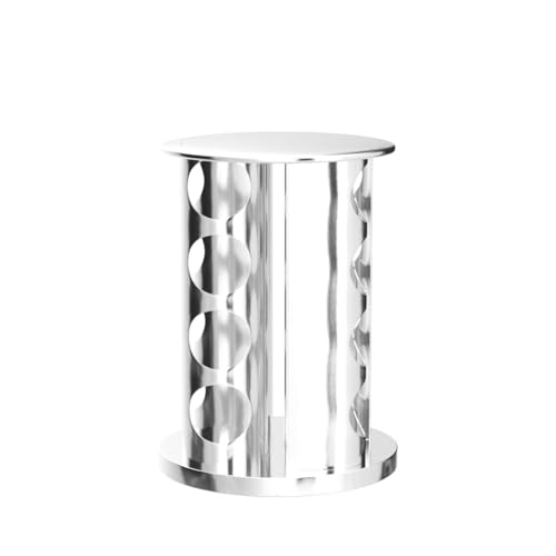 edihome, Gewürzkarussell, Gewürzregal, Drehbar 360º, Küchengewürze, 16 Gewürzdosen, mit Deckeln und einzelnen Dosierern, Organizer, mit Etiketten für Flaschen