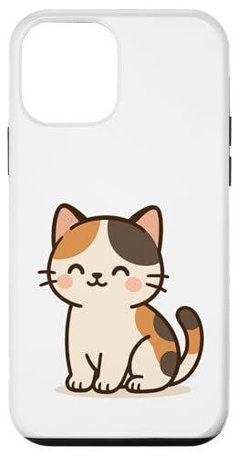 三毛猫 カワイイ猫 絵描き.かわいい動物作品 スマホケース iPhone 12 mini 用