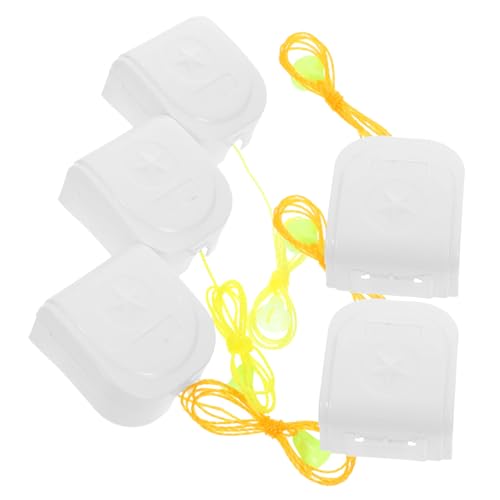 jojofuny 5 Piezas Interruptor de cuerda cadena de la lámpara enchufar salida Colgante ventilador plafon ventilador para colgar tirando de la cuerda tirador de la lámpara el plastico