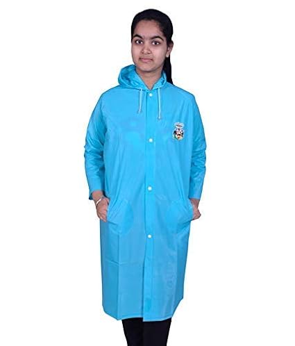 DSquared Kids Plain Waterproof Long/Full Raincoat,Hooded Jacket Rainwear