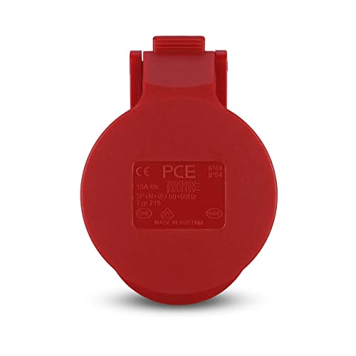 REV CEE-Kupplung, 5-polig (3Ph+N+PE) IP44, 400V 16A, rot