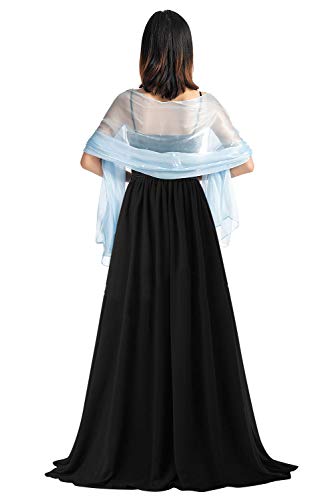 YAOMEI Donna Sciarpa Stole Scialli Raso, Maglia