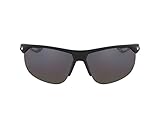 Nike Golf Cross Trainer P Sunglasses, Matte Black/Silver Frame, Polarized Grey Lens