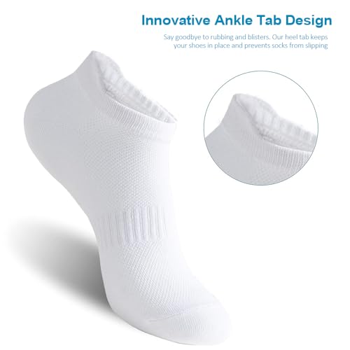 4-Pack Women’s Ankle Socks, Low-Cut Athletic Running Socks, No-Show for Everyday Wear4