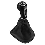 BASPHHH autopartes Compatible con Seat para Leon II para Toledo III para Altea XL 2005-2012 Funda Protectora para Pomo De Cambio De Marchas(5 Speed Gear Case)