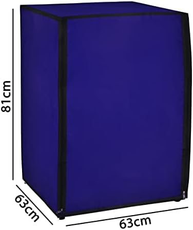 Amazon Brand - Umi. Front Load Washing Machine Cover Suitable for LG 7 Kg, 7.5 Kg, 8 Kg, 8.5 Kg, 9 Kg (63cmsX63cmsX81cms, INK BLUE)