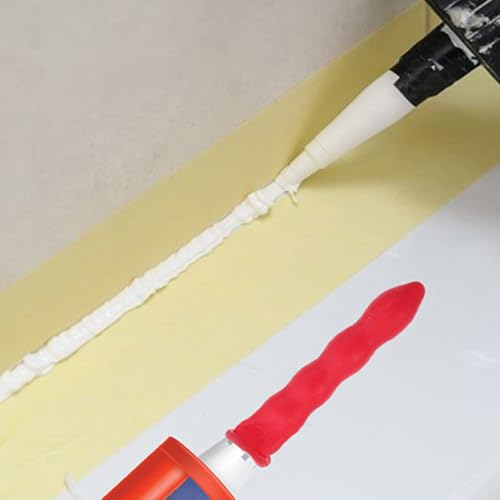 Tapones rojos de látex para tubos de masilla, 45 piezas miniatura 7