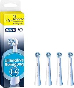 Oral-B iO Ultimate Cleaning Original Replacement Toothbrush Heads for Oral-B iO Electric Toothbrushes Bristle-in-Bust Bundle White Pack of