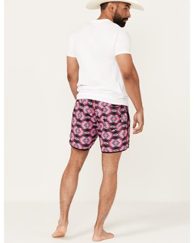 Rock & Roll Denim Men's Aztec Pink Swim Shorts3