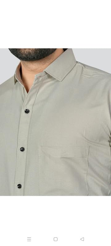 Image of Mens Solid Slim Fit Shirt | Formal Shirts | Men Office Wear | Formal Shirts for Men Office Wear Branded 102-Plain Shirt