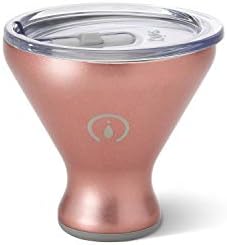 Swig Life Bar Collection Stainless Steel 8oz Stemless Martini Glass with Spill Resistant Slider Lid