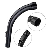 Replacement Miele Hoover Parts 35mm Curved Bent End Hose Handle | Compatible with C1, C2, C3 Cat & Dog Series Miele Vacuum Cleaner Parts |Durable Hose Pipe, Curved Wand Handle for Cleaning.