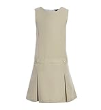 Tommy Hilfiger Girls Solid Jumper Dress, Kids School Uniform Clothes, Little, Big, Or Plus Size,...