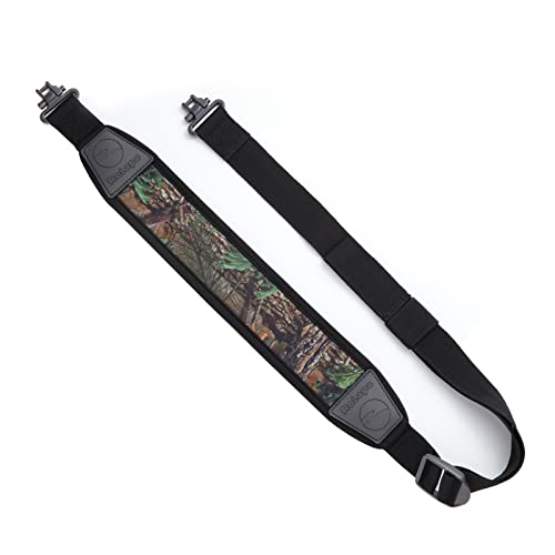 Rolapa 2 Point Rifle Shotgun Sling With Swivels, Anti-Slip Neoprene Padded Gun Strap For Hunting Shooting Crossbow, Adjustable Length #TOP1