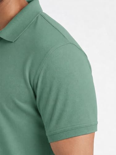 Image of Premium Cotton Pique Polo T-Shirt for Men | Half Seelves Regular Fit | Polo Neck - Ultra-Soft Breathable Fabric | Moisture Wicking