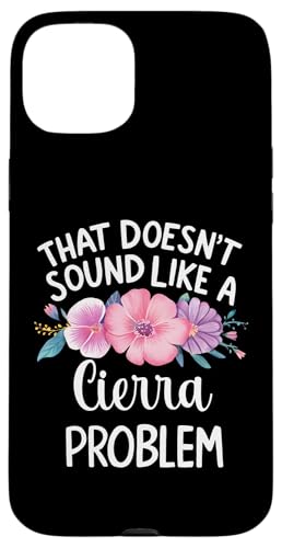Cierra Personalized Cute Flower Girls Cierra Name スマホケース iPhone 15 Plus 用