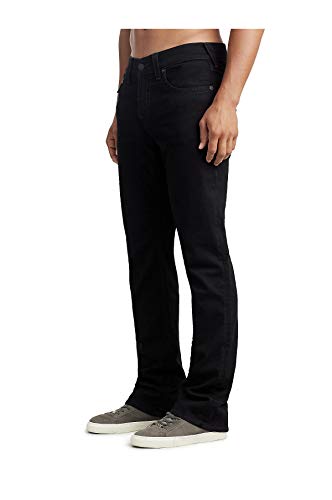True Religion Men's Ricky Low Rise Straight Leg Jean with Back Flap Pockets, 2SB BODY RINSE BLACK, 402