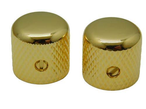 Gold DomeMetal Bushing Style Guitar Knob Fits Aha, and Solid Shaft