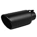 AUTOSAVER88 3 Inch Inlet Black Exhaust Tip, 3