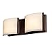 Nitro 2 2-Light LED Vanity - Bronze Finish - Opal Glass Shade