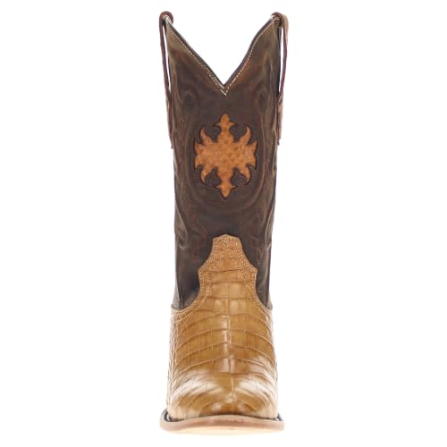 Image of Vaccari Men's Travis Genuine American Alligator Belly Leather Western Cowboy Boots