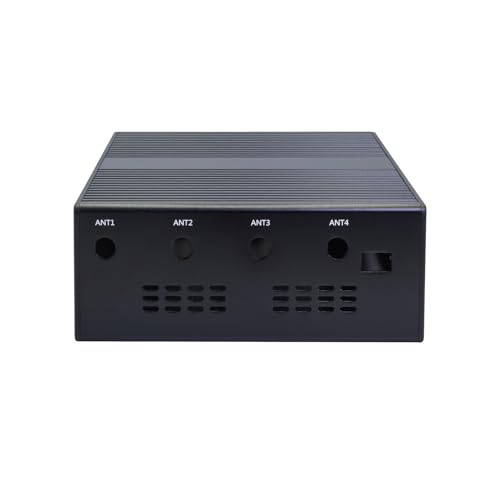 Image of WayPonDEV Black Metal Case for Banana Pi BPI-R4 Lite Wireless Tri-Band WiFi 7 Router Dev Board, Metal Shell for Banana Pi BPI-R4 Lite MediaTek MT7987A OpenWRT Single Board Computer (Case, Metal Case)