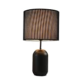 Arunaso tischlampe Moderne Schwarze Tischlampe Mit Stoffschirm, Geeignete Dekoration, Bauernhaus-Tischlampe, For Das Lesen Im Home-Office-Wohnzimmer tischleuchte