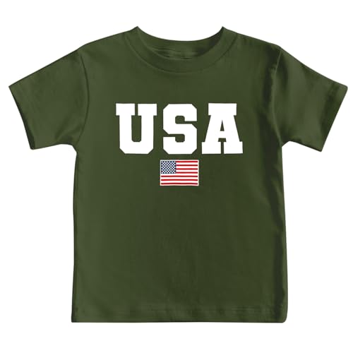 Image of 4th of July Shirts Toddler Boys Girls American Flag USA T-Shirt Kids Patriotic Tee Tops