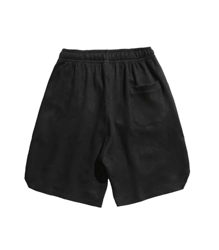 INVACHI Men's Letters Embroidery Shorts Casual Elastic Waist Drawstring for Men Corduroy Shorts Men2