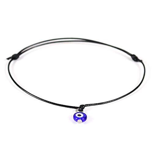 9 Pcs Evil Eye Kabbalah Anklet Braided Bracelet Turkish Eyes Handmade Adjustable Red Rope Bracelets Waterproof Lucky Amulet Friendship String Bracelets Bangles for Women Men Girls Beach Jewelry - Image 6