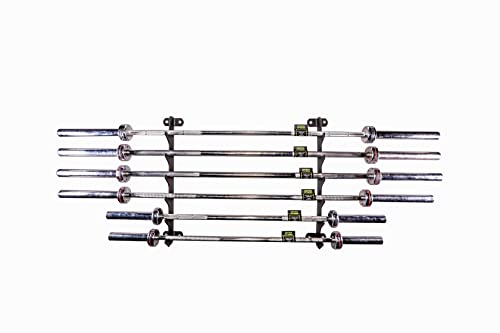 Image of Gamma Fitness Wall Mounted Barbell Rack | Rod Rack | BR-30 for Home Gym or Commercial Gym | Vertical Barbell Rack | Rod Rack for Gym