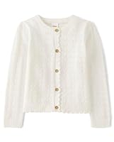 Gymboree,and Toddler Long Sleeve Cardigan Sweaters,Classic White,7