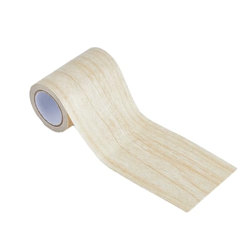 Image of Self Adhesive Wood Grain Repair Patch 3inchx15feet Wood Grain Tapes Durable Multi-Use Adhesive Patch Wood Colored Stickers Upholstery Wood Duct Tape for Doors Floor Furniture