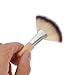Abaodam 4 Pcs Fan Powder Brush Set with Fluffy Goat Hair, Soft Large Facial Makeup Brushes with Natural Wood Handles, Blush and Finishing Powder Applicator for Women Daily Beauty