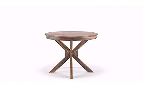 Image of DRIFTINGWOOD Wooden Liana Gordon Dining Table 4 Seater | Dinning Room Table with 4 Chairs | Sheesham Wood, Natural Brown