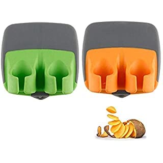 Finger Peeler,Vegetable Peeler, Palm Fruit Peeler, Finger Potato Peeler With Comfortable Rubber Finger Grip For Kitchen, Pumpkin, Carrot, Cucumber, Potato #TOP1
