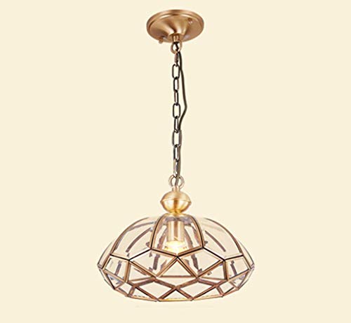 Lustre en cuivre de qualité supérieure et applique en verre