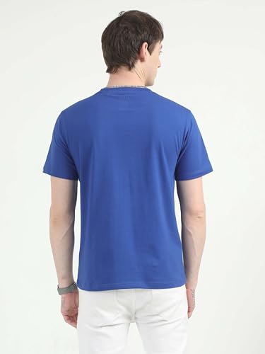 Image of Men's Plain Cotton Crew Neck T-Shirt Regular Fit Short Sleeve Tee
