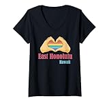 Photo Gallery donna retro east honolulu hawaii maglietta con collo a v Photo Gallery donna retro east honolulu hawaii maglietta con collo a v