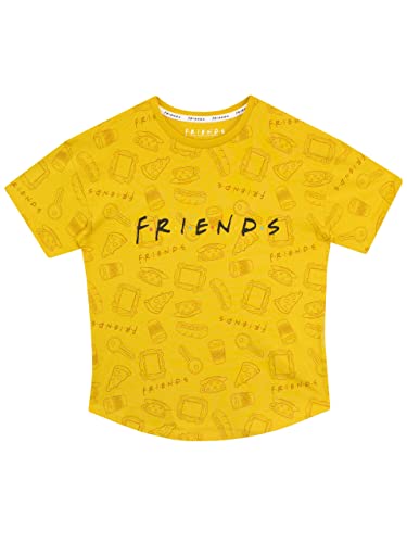 Friends Maglietta per Ragazze Giallo 8-9 Anni