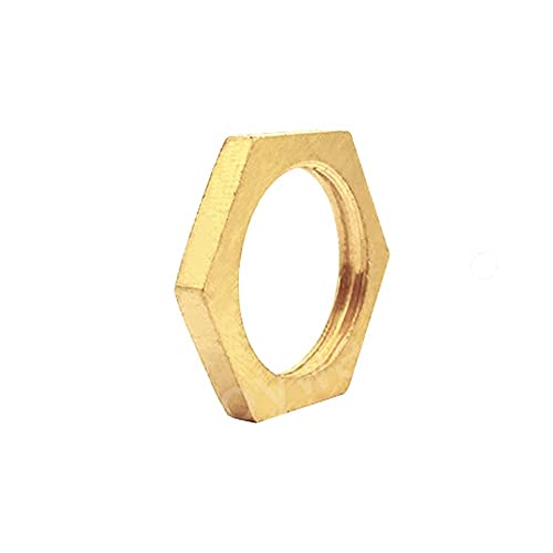 Joywayus Brass Pipe Fitting 3/4" Female Thread Hex Lock Nut for Plumbing fixed (Pack of 10) by Joywayus - Image 4