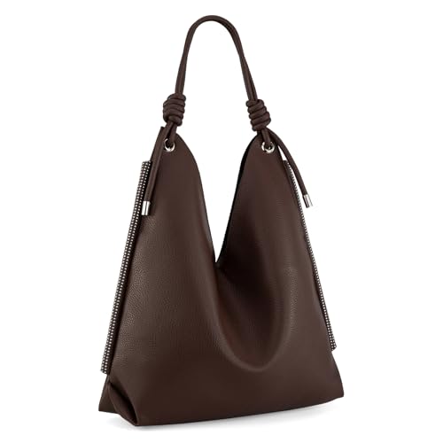 Image of Montana West Large Hobo Shoulder Bag for Womens Knotted Slouchy Bag