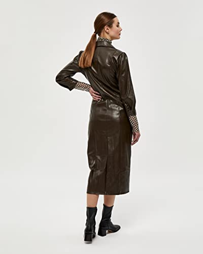 Minus Kastanja dress, Vestito, Donna, Marrone (345...