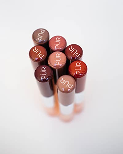 Pür Minerals 4-In-1 Lip Duo - Lip Gloss Matte Lipstick - All Day Lipstick For Long Wear Matte Lip Stain, Liquid Lipstick, & Daily Lip Moisturizing - Cruelty-Free, Vegan Lip Tint - Cream Of The Crop #TOP6