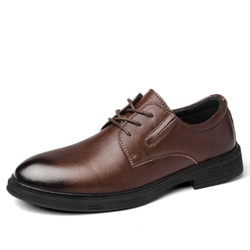 YZABEL Business Shoes Men Comfortable Men's Business Attire Casual Shoes Solid Color Leather Shoes Black Dress Shoes Men