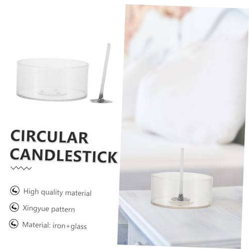 Kit para hacer velas con mechas de algodón y copas transparentes miniatura 4